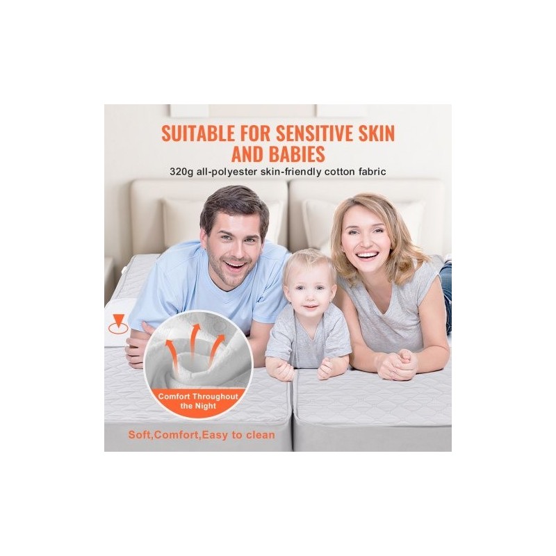 Siltapala 320 g polyesteripuuvilla 2540 x 610 mm 25D-muistivaahdolla parivuoteeseen