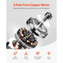 Pyörölapainen yksivaiheinen tyhjiöpumppu 4 CFM 5 Pa 150W R134a R22 R410a