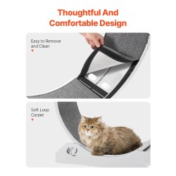 Kissan juoksupyörä PP-muovinen 80 cm hiljaiset rullat irrotettava sisämatto sopii sisäkäyttöön