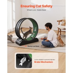 Kissojen juoksupyörä 80 cm PP-muovinen irrotettava juoksualusta sisähalkaisija 74 cm hiljainen