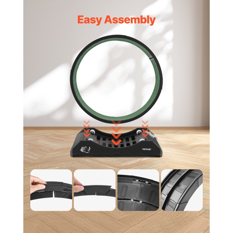 Kissojen juoksupyörä 80 cm PP-muovinen irrotettava juoksualusta sisähalkaisija 74 cm hiljainen