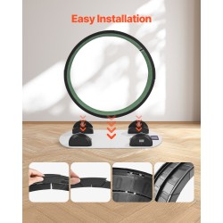 Kissan juoksupyörä sisäkissoille 960 mm sisähalkaisija askelmittarilla hiljainen musta