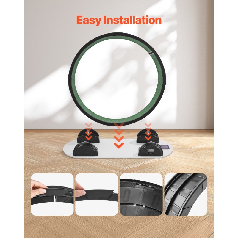 Kissan juoksupyörä sisäkissoille 960 mm sisähalkaisija askelmittarilla hiljainen musta