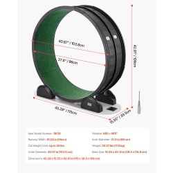 Kissan juoksupyörä sisäkissoille 960 mm sisähalkaisija askelmittarilla hiljainen musta