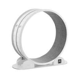 Kissan juoksupyörä ABS ja MDF 1038 mm ulkohalkaisija sisäkissoille askelmittarilla