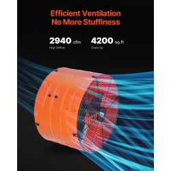 Harjakattoon asennettava poistoilmapuhallin kuusitoista tuuman ullakolle säädettävällä termostaatilla