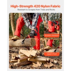 Moottorisahasuojahousut kietaisumalli 420D-nylon 50/50 polyesteri/polypropeeni koko L 101 cm turvaluokka B