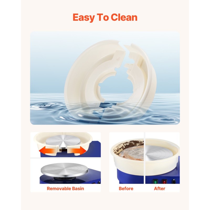 Savenvalupyörä alumiiniseoslevyllä 35 cm harjattomalla moottorilla 450 W säädettävä nopeus 60–300 r/min