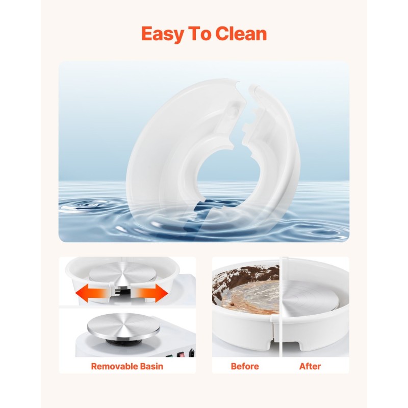 Sähkökäyttöinen dreija alumiininen 28 senttimetriä dreijauslautanen harjaton moottori säädettävä korkeus jalkapoljin