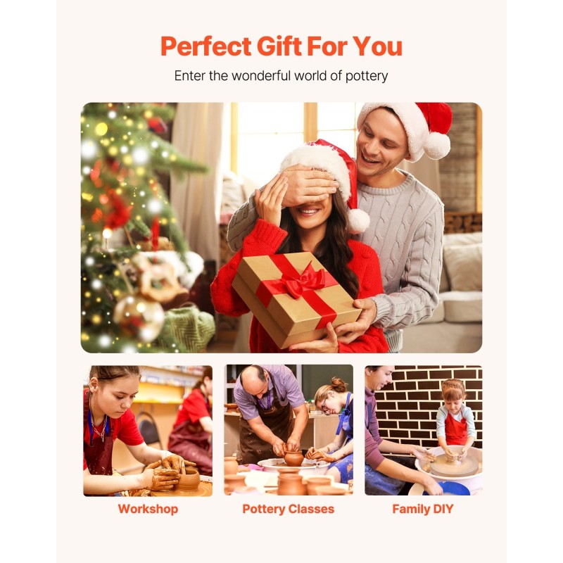 Sähkökäyttöinen dreija alumiininen 28 senttimetriä dreijauslautanen harjaton moottori säädettävä korkeus jalkapoljin