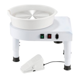 Sähkökäyttöinen dreija alumiininen 28 senttimetriä dreijauslautanen harjaton moottori säädettävä korkeus jalkapoljin