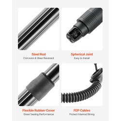 Sähköinen takaluukun tukivarsi vasen ja oikea 2 kpl 450N Seat Ateca 2016–2023