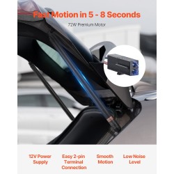 Takaluukun sähköinen nostotuki 2 kpl vasen/oikea 360N Skoda Octavia III 2012–2020