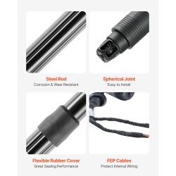 Takaluukun sähköinen nostotuki 2 kpl vasen/oikea 360N Skoda Octavia III 2012–2020