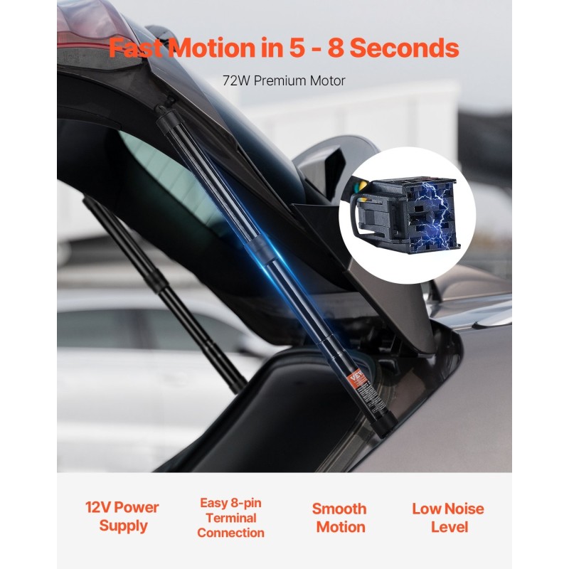 Sähköinen takaluukun tukijousipari 2 kpl VW Sharan 2010–2023 590 N