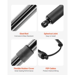 Sähköinen takaluukun tukijousipari 2 kpl VW Sharan 2010–2023 590 N