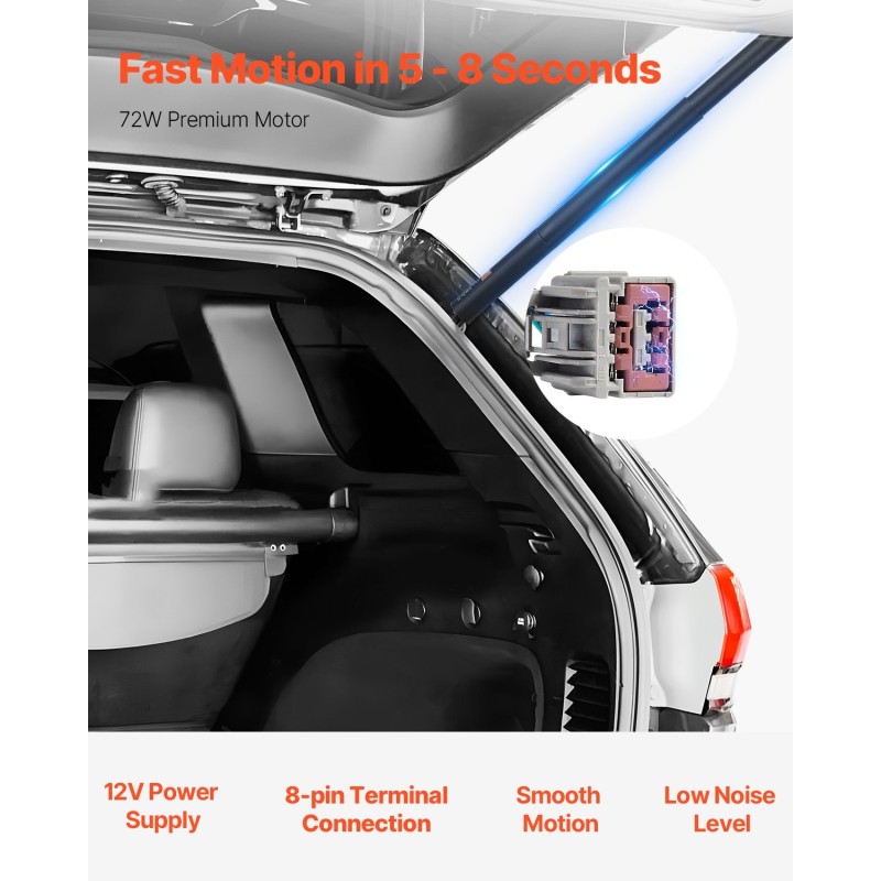 Sähköinen takaluukun tukijousipari 525N sopii Escalade Suburban Tahoe Yukon 2015–2020