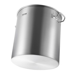 Keittopata ruostumatonta terästä 54 l siiviläkori kannella kahvoilla yksikerrospohja 0 8 mm