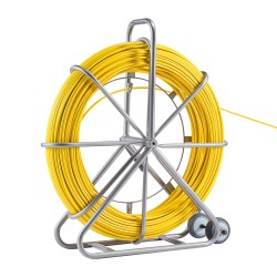 Lasikuituinen kaapelinvetoanastin 200 09 m 7 94 mm hiiliteräsrunko jarrukahva 3 vetopäätä