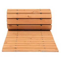 Rullattava setripuuinen puutarhapolku liukumaton pinta pituus 144 tuumaa leveys 17 tuumaa