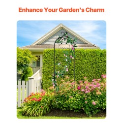 Metallinen köynnöstuki kolmekymmentäkahdeksan senttimetriä leveä satakolmekymmentäkaksi senttimetriä korkea musta kiipeileville