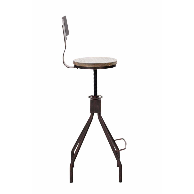 2 kpl säädettävät baarijakkarat mäntypuuistuimella ja selkänojalla