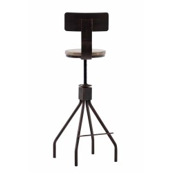 2 kpl säädettävät baarijakkarat mäntypuuistuimella ja selkänojalla