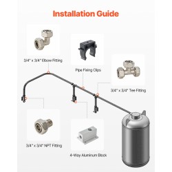 Paineilmaputkisarja HDPE–alumiini–HDPE 60,96 m sisähalkaisija 19 mm verstaaseen