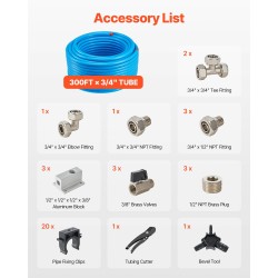 Paineilmaputkisarja polyeteeni-alumiini-polyeteeni kolmikerrosrakenne 91,44 m 3/4 tuuma verstaalle ja autotalliin