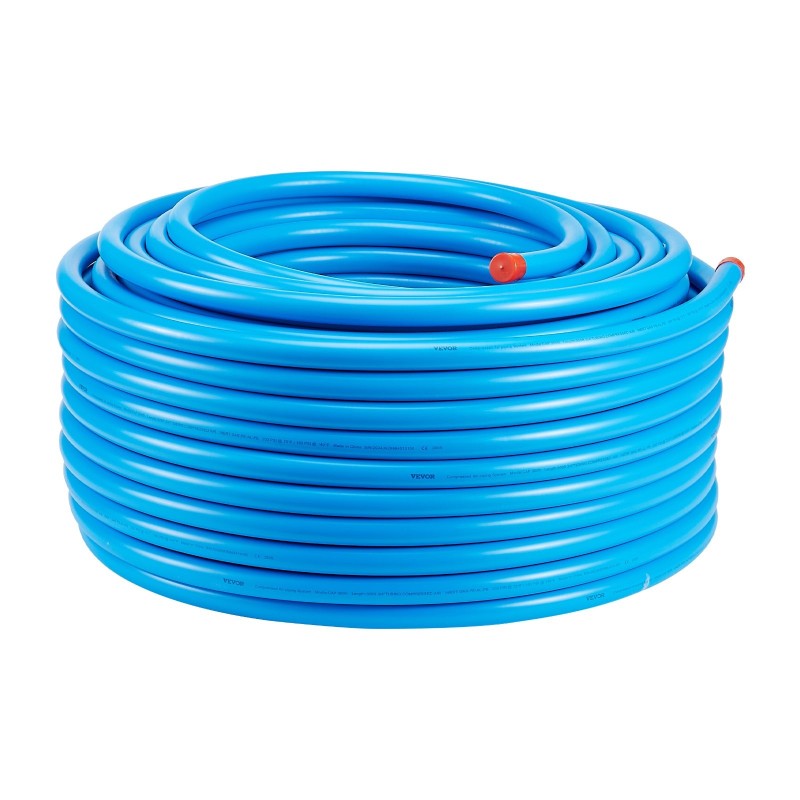 Paineilmaputkisto kolmikerroksinen HDPE-alumiini-HDPE 1 tuuma 60,96 m sininen verstaalle ja korjaamolle