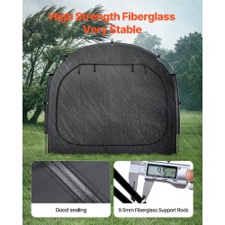 Polkupyöräteltta Oxford-kangas 4–5 polkupyörälle PU4000mm lasikuitutangot kaarikatto