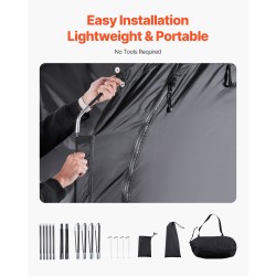 Polkupyöräteltta Oxford-kangas 4–5 polkupyörälle PU4000mm lasikuitutangot kaarikatto