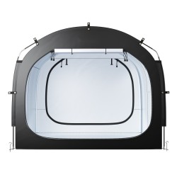 Pyöräteltta oxfordkangas lasikuitukaaret 5 polkupyörälle PU4000 mm ilmanvaihtoikkunalla