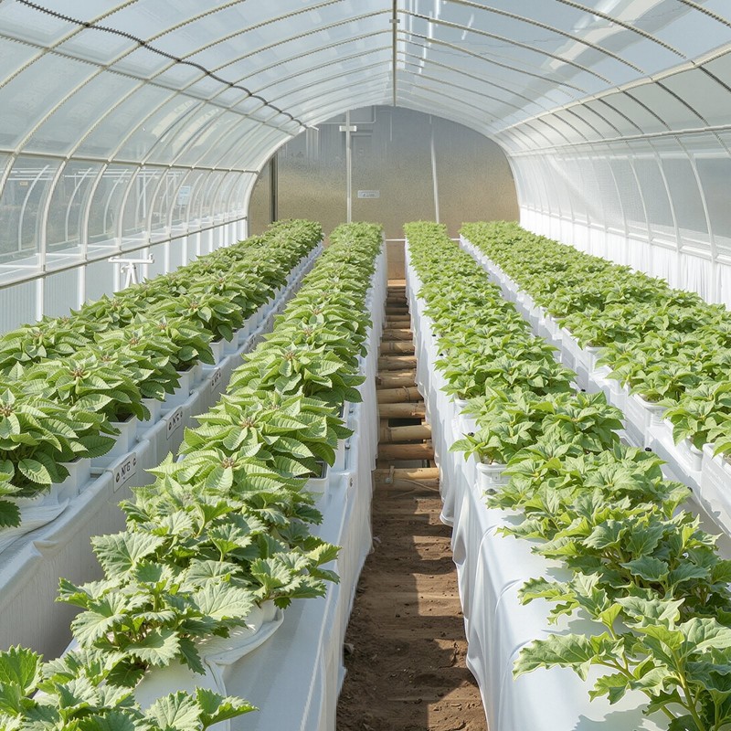 Polyeteenikalvo 0,2 mm 2 x 50 m hopeanharmaa maatalous- ja rakennuskäyttöön