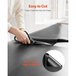 PE-muovikalvo 0,25 mm 3,05 m x 30,48 m musta rulla