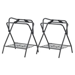 Satulateline taittuva hiiliteräsrunko ruosteenkestävällä pinnoitteella 2 kpl satuloille ja loimille