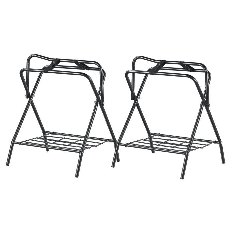 Satulateline taittuva hiiliteräsrunko ruosteenkestävällä pinnoitteella 2 kpl satuloille ja loimille