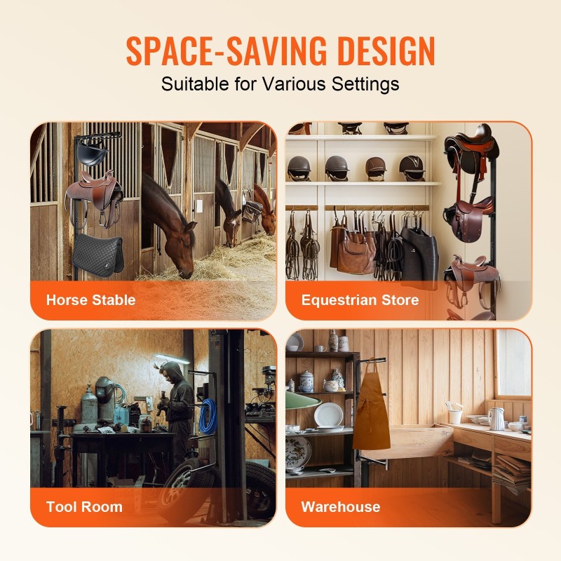 Satulateline seinään kiinnitettävä nelitasoinen täyshitsattu ruosteenkestävä teräs