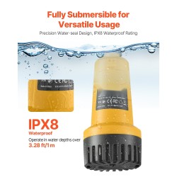 Akkukäyttöinen uppopumppu 20 V akuilla yhteensopiva harjaton moottori 33 l/min 20 m