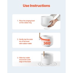 Kristallilaulukulho 8-tuumainen 99,99% puhdasta kristallia F-sävel sydänchakralle