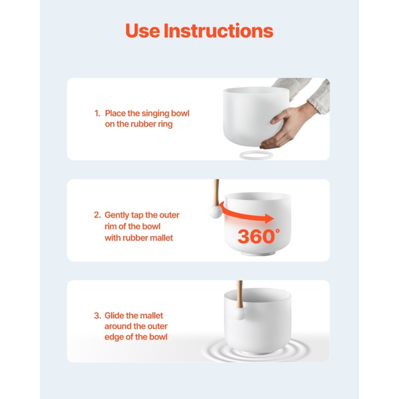 Kristallilaulukulho 8-tuumainen 99,99% puhdasta kristallia F-sävel sydänchakralle