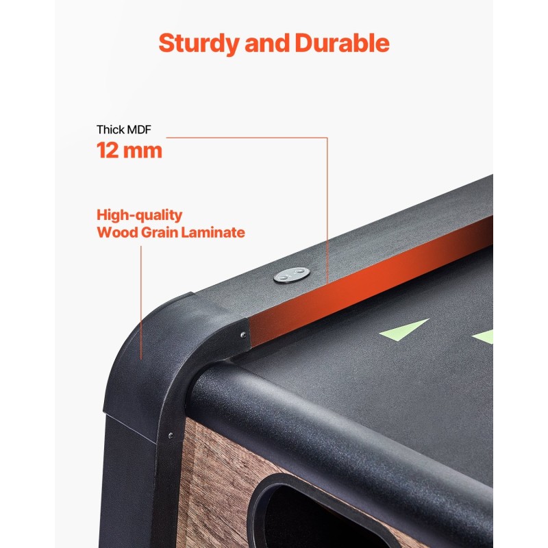 Pelipöytä skeeball-tyylinen 2,74 m MDF PVC-pintalaminaatti LED 4 palloa