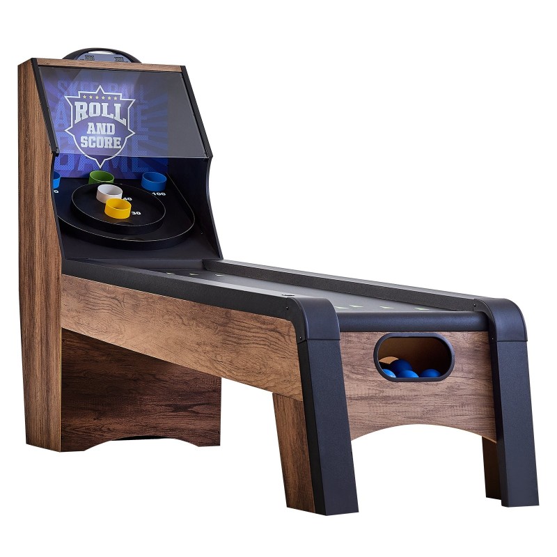 Pelipöytä skeeball-tyylinen 2,74 m MDF PVC-pintalaminaatti LED 4 palloa