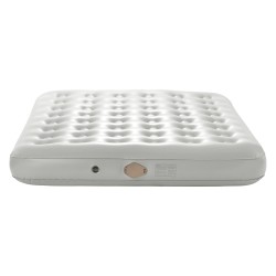 Ilmatäytteinen leirintäsänky kahdelle joustokuitukankaasta taittuvalla rungolla sisäänrakennetulla pumpulla