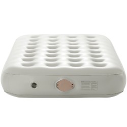 Yhden hengen ilmapatja metallikehyksellä sisäänrakennetulla pumpulla PVC muovi ja polyesterikangas 1880x990x225 mm