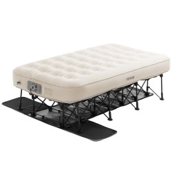 Ilmapatja sängynrungolla yhden hengen PVC persikkapintaisella kankaalla sisäänrakennetulla pumpulla