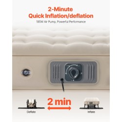 Ilmapatja sängynrungolla yhden hengen PVC persikkapintaisella kankaalla sisäänrakennetulla pumpulla