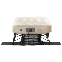 Ilmapatja sängynrungolla yhden hengen PVC persikkapintaisella kankaalla sisäänrakennetulla pumpulla