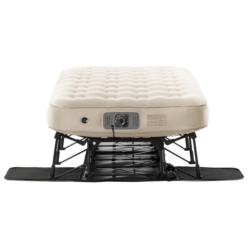Ilmapatja sängynrungolla yhden hengen PVC persikkapintaisella kankaalla sisäänrakennetulla pumpulla