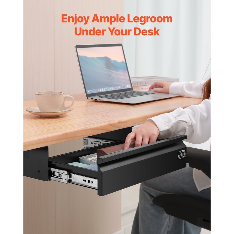 Pöydänaluslaatikko 16-tuumainen Q235-teräs musta EVA-sisävuori kiinnitettävä